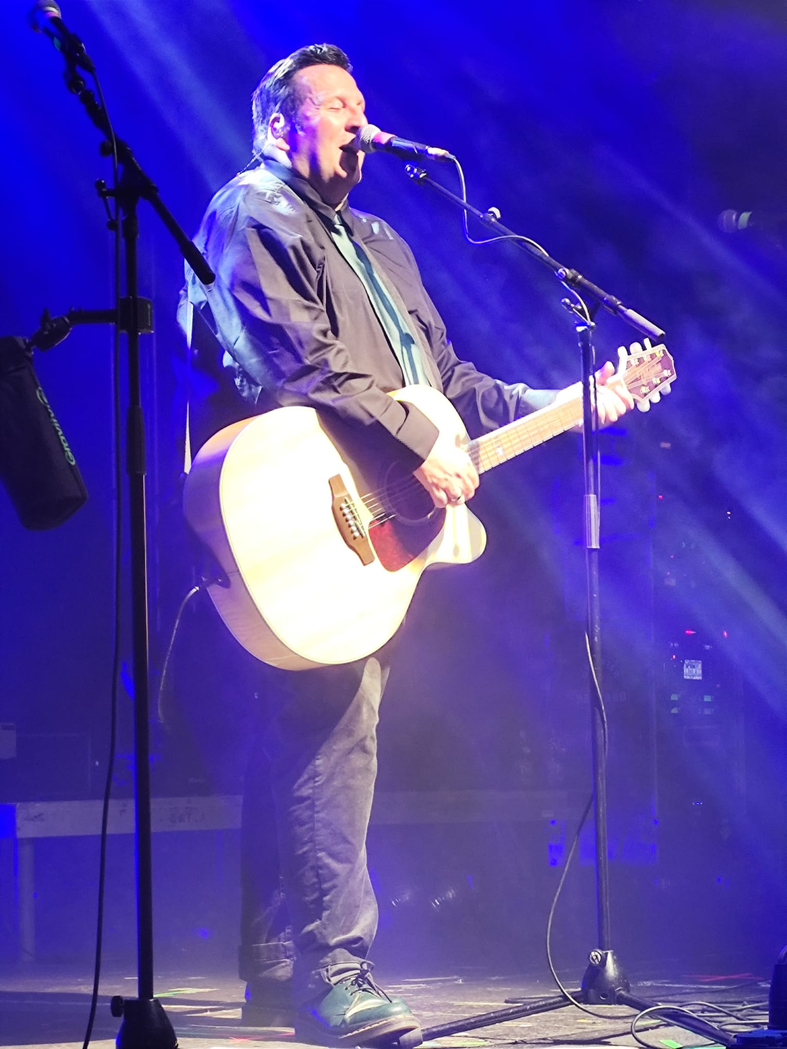 Live-Musiker auf der Bühne beim Irish-Christmas-Konzert